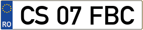 Trailer License Plate